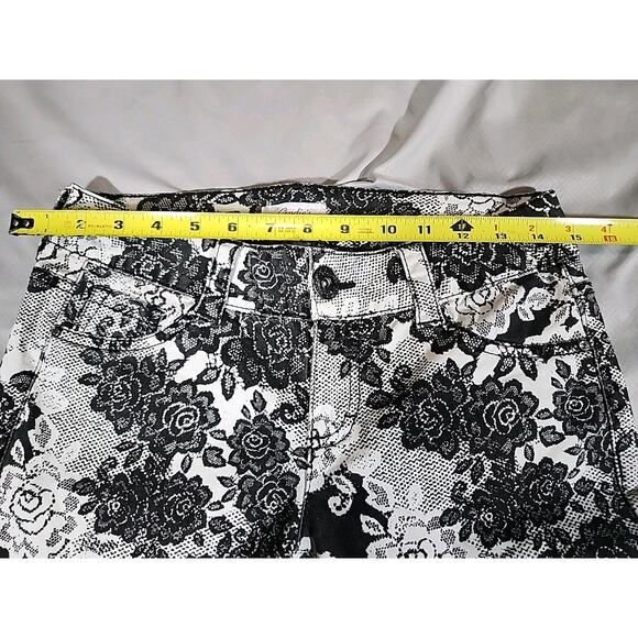 Candies Women's 3 Floral Pants Straight Cottage Core Low-Rise Country Coquette - Picture 4 of 8